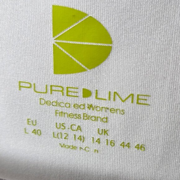 Pure Lime Sleeveless Tennis Mini Dress Women's Pleated Hem Collared Sporty L - Picture 7 of 7